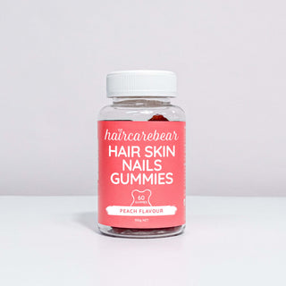 Haircarebear Hair Skin Nails Gummies helps nails grow quick, skin and hair slower